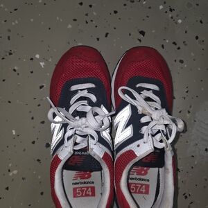 New Balance Red and Black Sneakers
